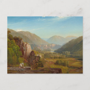 Postal Río Juniata, Pennsylvania, por Thomas Moran