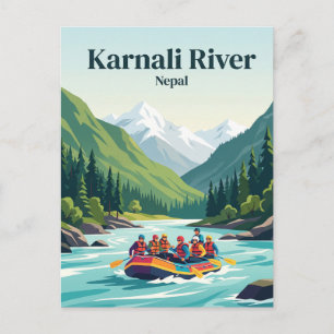 Postal Río Karnali Nepal