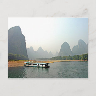 Postal río Li. Guilin, China