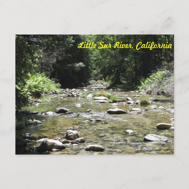 Postal Río Little Sur (Anverso)