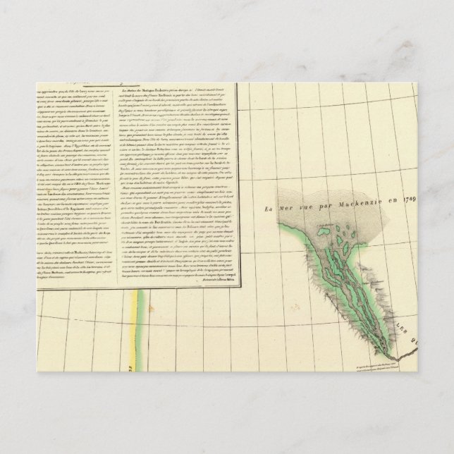 Postal Río Mackenzie, Yukón (Anverso)