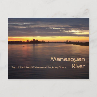 Postal Río Manasquan al amanecer