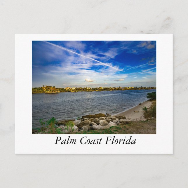 Postal Río Matanzas en la costa de Palm Florida (Anverso)