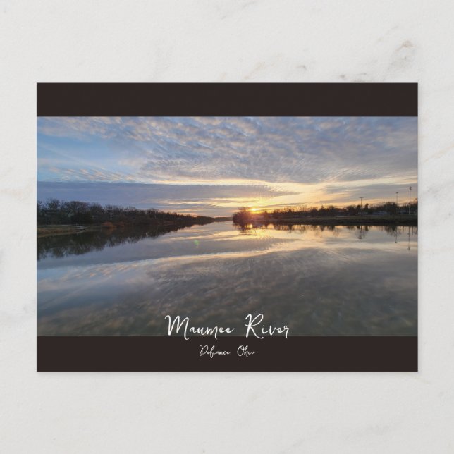 Postal Río Maumee (Anverso)