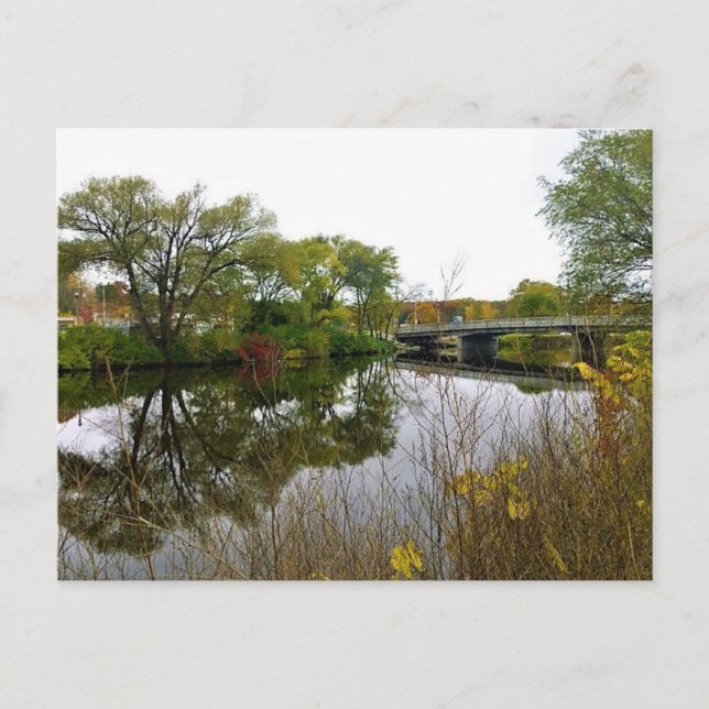 Postal Río Milwaukee, West Bend, Wisconsin (Anverso)