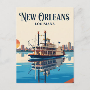 Postal Río Mississippi Louisiana