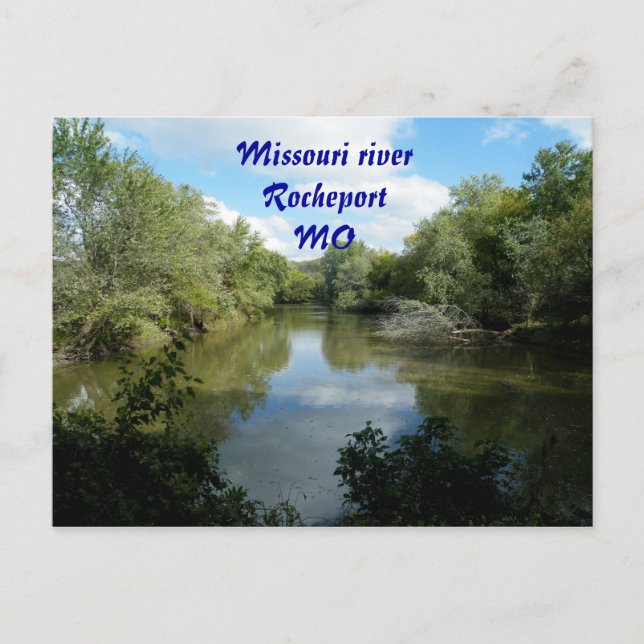 Postal Río Missouri (Anverso)