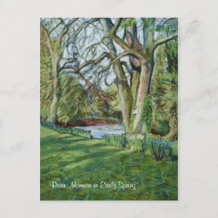 Postal Río Monnow en Allt-yr-Ynys a principios de primave