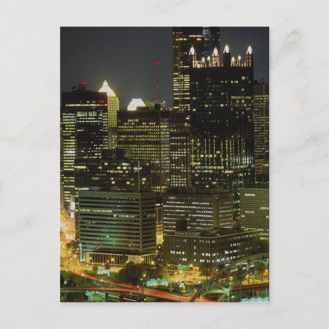 Postal Río Monongahela y puente Fort Pittsburgh, Penn (Anverso)