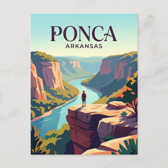 Postal Río Nacional Búfalo EE. UU. (Anverso)