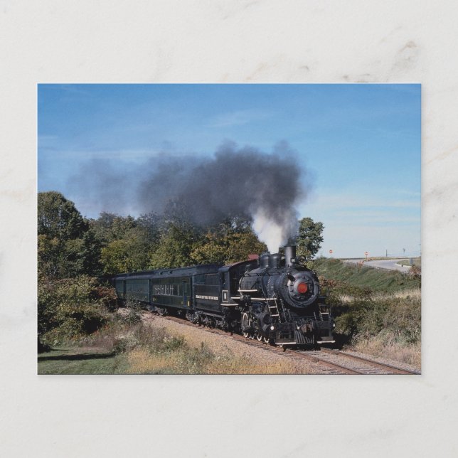 Postal Río Negro y Ferrocarril Occidental, 2-8-0, cerca d (Anverso)