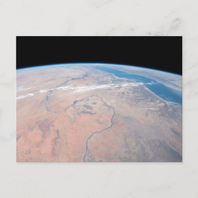 Postal Río Nilo Elogiándose Al Norte, Junto Al Mar Rojo (Anverso)