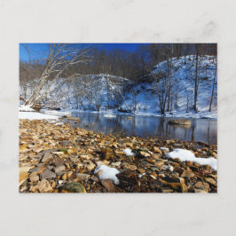 Postal Río Olentangy en invierno, Highbanks Metro Park, O