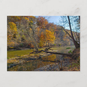 Postal Río Olentangy en otoño, parque metropolitano Highb