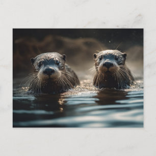 Postal Río Otters