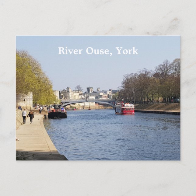 Postal Río Ouse, York (Anverso)