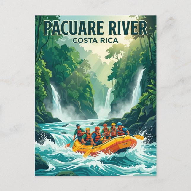 Postal Río Pacuare Costa Rica (Anverso)