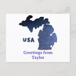 Postal Río Personalizado al sur de Michigan