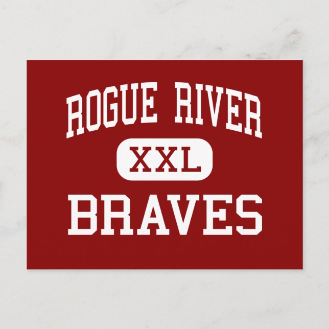 Postal Río Rogue - Braves - Medio - Río Rogue Oregón (Anverso)