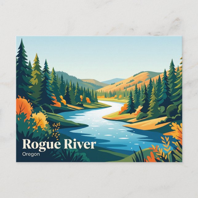 Postal Río Rogue EE. UU. (Anverso)