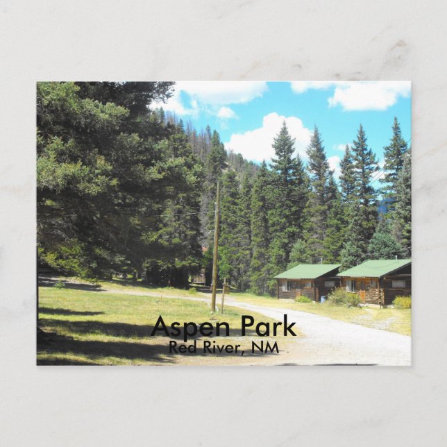 Postal Río Rojo Parque Aspen, NM (Anverso)