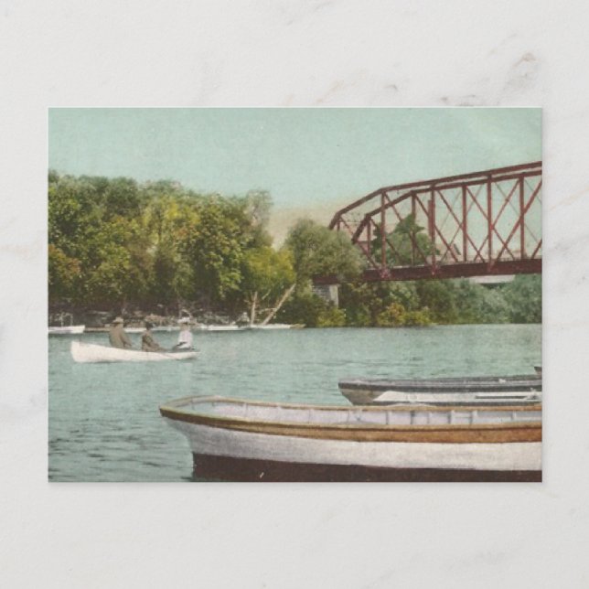 Postal Río Ruso en Healdsburg California (Anverso)