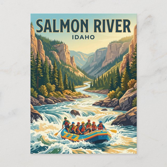 Postal Río Salmon Idaho (Anverso)