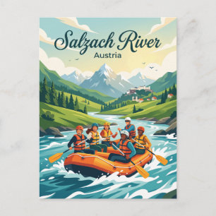 Postal Río Salzach Austria