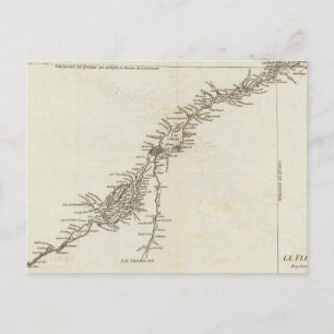 Postal Río San Lorenzo en Canadá