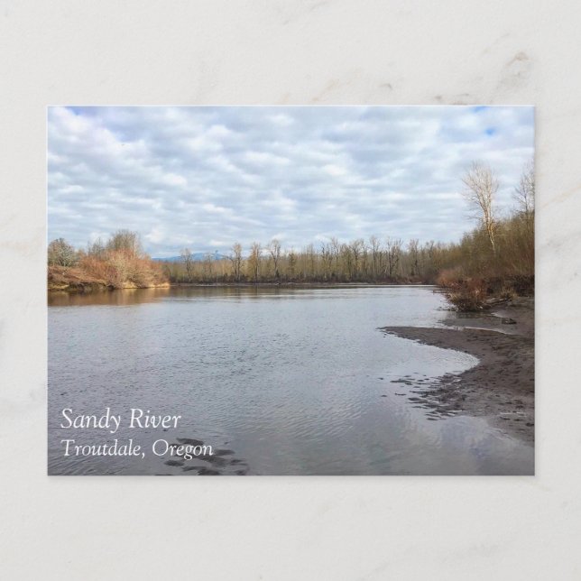 Postal Río Sandy, Troutdale, Oregon Poster Po (Anverso)
