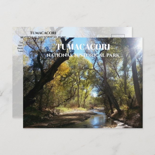 Postal Río Santa Cruz, sendero Juan Bautista de Anza, AZ (Anverso / Reverso)