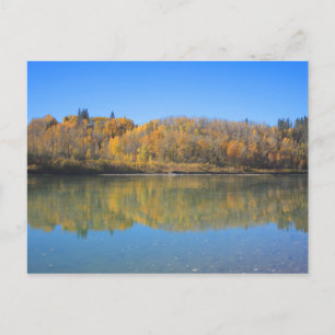 Postal Río Saskatchewan del Norte - otoño