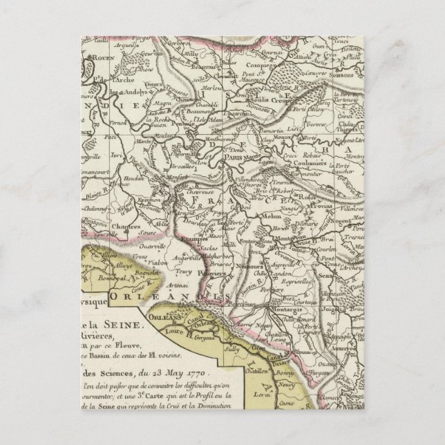 Postal Río Seine (Anverso)