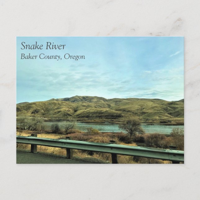 Postal Río Serpiente, Condado de Baker, Oregón (Anverso)