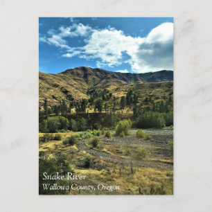Postal Río Serpiente, Condado de Wallowa, OR Postcard