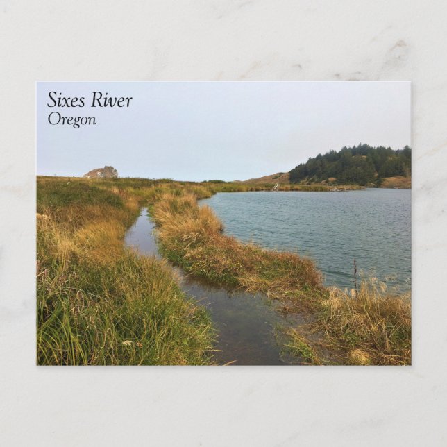 Postal Río Sixes, Oregón (Anverso)