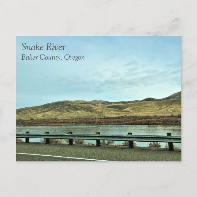 Postal Río Snake, Condado de Baker, Oregon (Anverso)