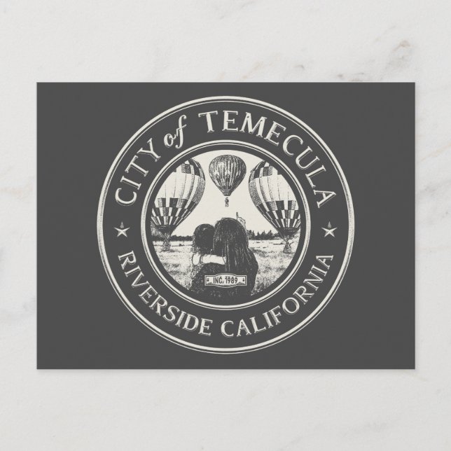 POSTAL RÍO TEMECULA CALIFORNIA (Anverso)