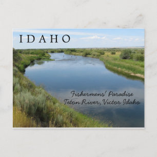 Postal Río Teton, Idaho, paraíso de los pescadores PC