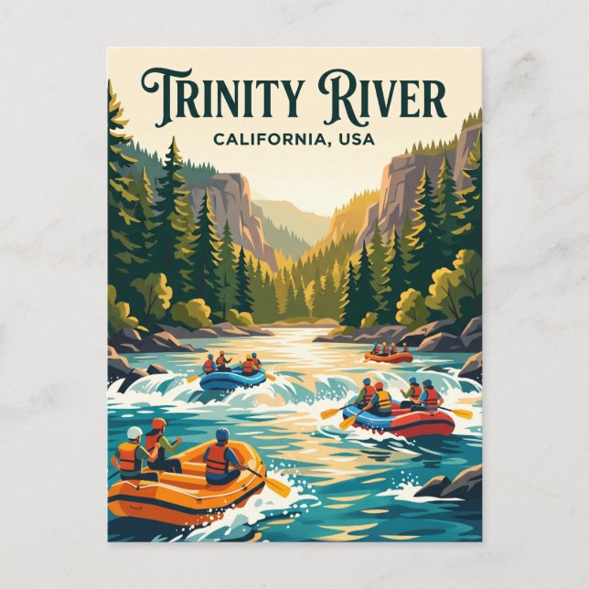 Postal Río Trinity EE. UU. (Anverso)