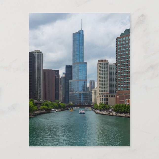 Postal Río Trump Tower Chicago (Anverso)