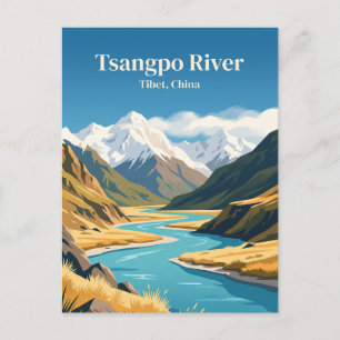 Postal Río Tsangpo China