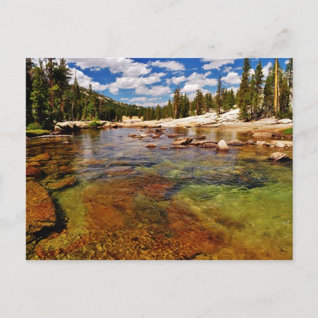 Postal Río Tuolumne, Yosemite. (Anverso)
