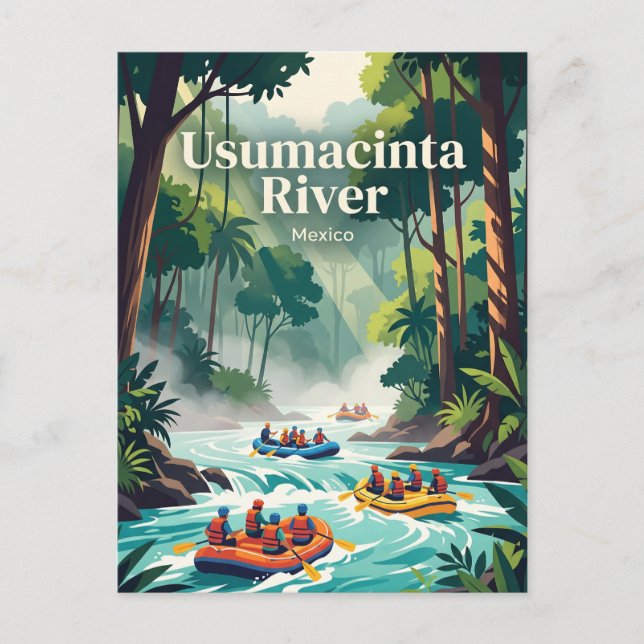 Postal Río Usumacinta, México (Anverso)