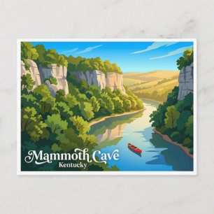 Postal Río Verde y Mammoth Cave Kentucky