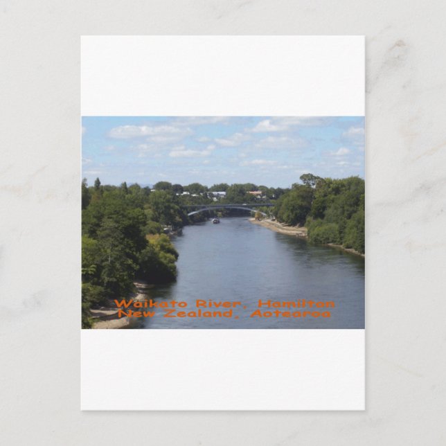 Postal Río Waikato, Hamilton (Anverso)