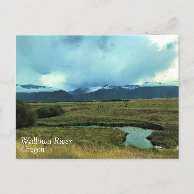 Postal Río Wallowa, Oregón (Anverso)