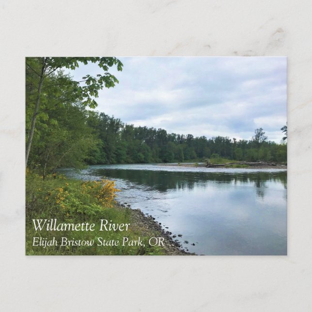 Postal Río Willamette, Parque Estatal Elijah Bristow, OR  (Anverso)
