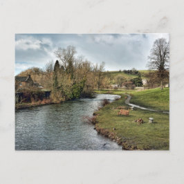 Postal Río Wye en Bakewell