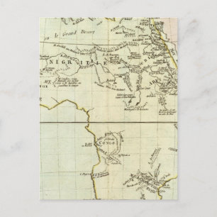 Postal Río y montañas de África